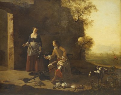 Hunters Rest by Jan Vermeer van Haarlem