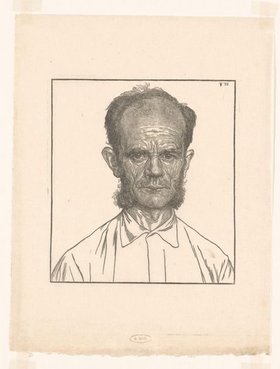 Portrait of Louw the Gardener by Jan Veth