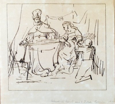Haman with Esther and Ahasverus by Jan Victors