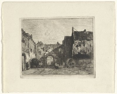 View of the Binnenhof by Jan Weissenbruch