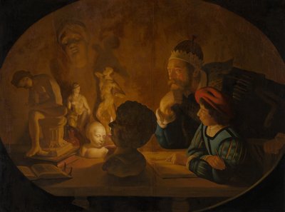 The Drawing Lesson, 1634 by Jan ter Borch or Terborch