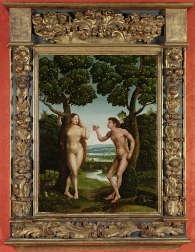 Adam and Eve by Jan van (attr. to) Scorel
