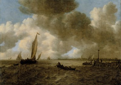 A Stormy Seascape by Jan van Goyen