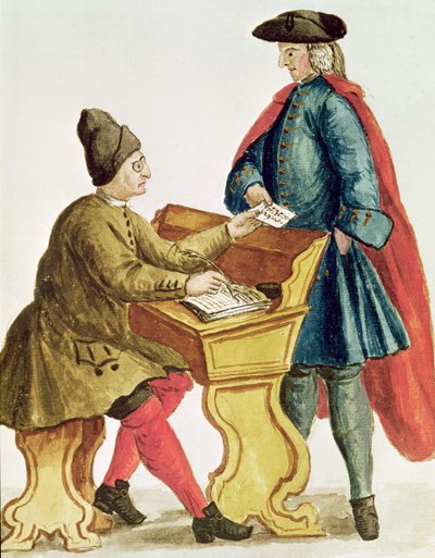 Playing the Venetian Lottery by Jan van Grevenbroeck