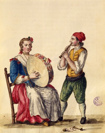 Venetian Musician by Jan van Grevenbroeck