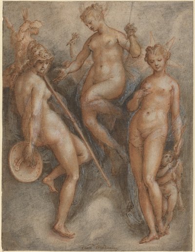 Three Goddesses: Minerva, Juno and Venus by Jan van der Straet