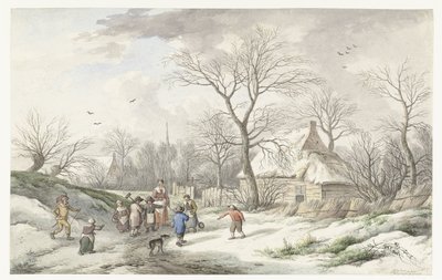 Winter: Assembling for Shrove Tuesday by Jan van der Meer (II)