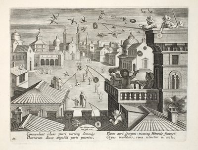 Capturing Swallows Using Mirrored Discs with Holes, Plate 77, Illustration from 
