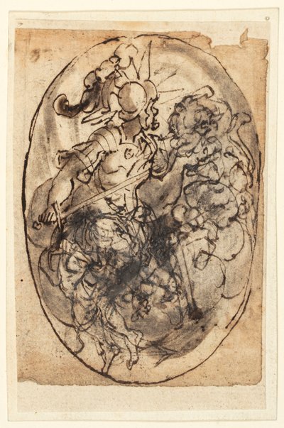 Design for a Cameo by Jan van der Straet, called Stradanus