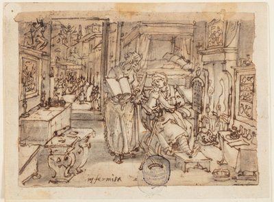 Page of a Sketchbook; Infirmity by Jan van der Straet, called Stradanus