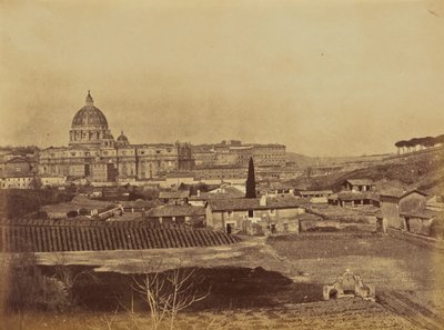 St Peters from above the Sand Pits, Rome by Jane Martha St. John