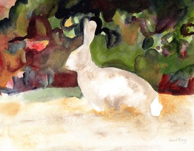 Rabbit We Saw on Our Walk, c.2016 by Janel Bragg