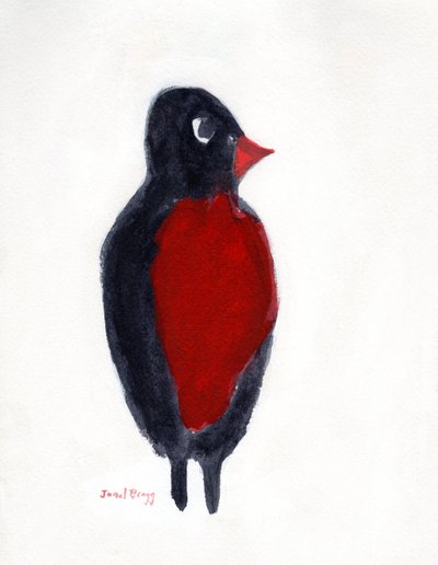 Robin Red Breast Hunting, c.2025 by Janel Bragg
