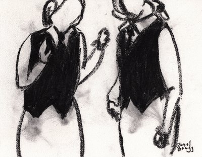 Waitresses at Cafe Sabarsky by Janel Bragg