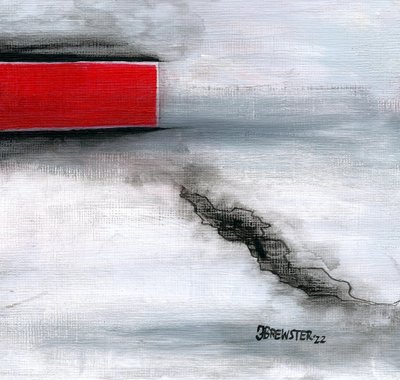Red And Black Rift by Janine Brewster