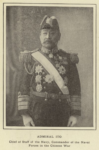Admiral Ito, Chief of Staff of the Navy, Commander of the Naval Forces in the Chinese War by Japanese Photographer