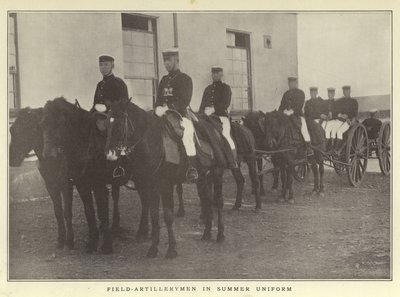 Field-Artillerymen in Summer Uniform by Japanese Photographer
