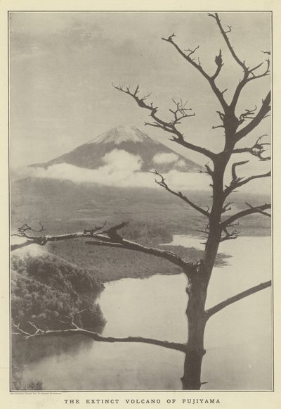 The Extinct Volcano of Fujiyama by Japanese Photographer