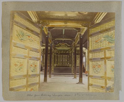 View from the Gateway to the Doors, Temple of the 6th or 7th Shogun, Shiba Park, Tokyo, Japan by Japanese Photographer