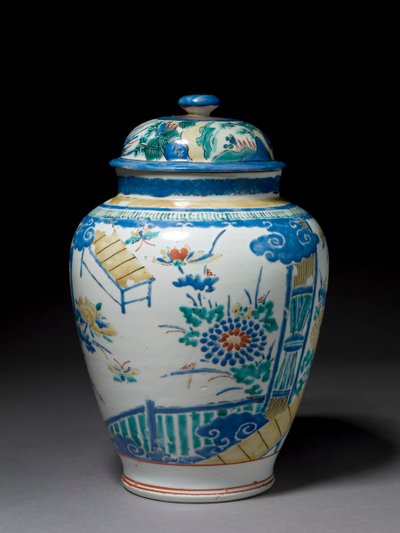 Jar with Associated Cover, c.1660-80 by Japanese School