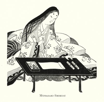 Murasaki Shikibu by Japanese School