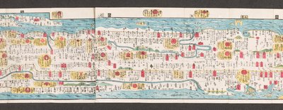 Section of a map of roads in Japan. 