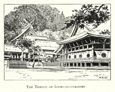 The Temple of Izumo-no-oyashiro by Japanese School