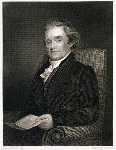Noah Webster, Engraved by Frederick W. Halpin by Jared Bradley Flagg