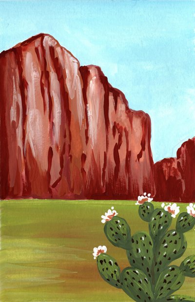 Southwest Cactus Bloom by Jasmine Goodwin
