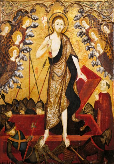 Resurrection of Christ, panel from Altarpiece of Holy Sepulchre by Jaume Serra