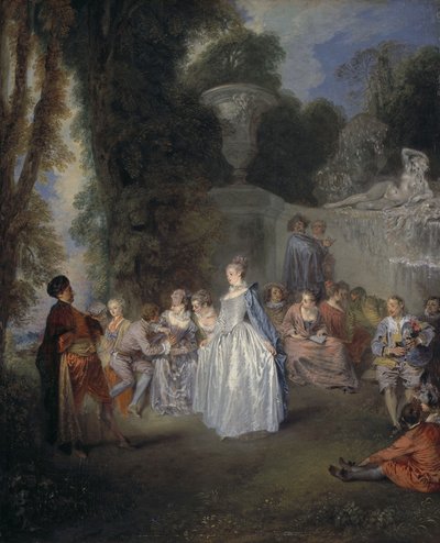 Venetian Festivals by Jean-Antoine Watteau