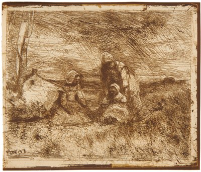 Little Sister by Jean-Baptiste-Camille Corot