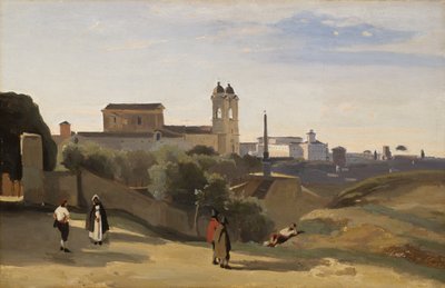 Monte Pincio, Rome by Jean-Baptiste-Camille Corot
