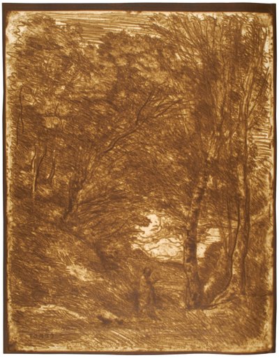 The Gardens of Horace by Jean-Baptiste-Camille Corot
