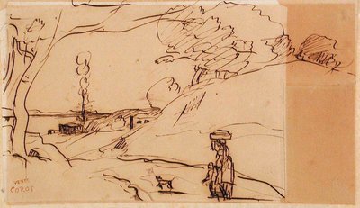 Untitled Landscape by Jean-Baptiste-Camille Corot