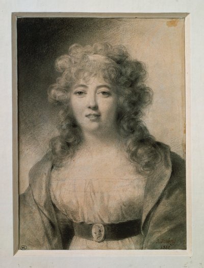 Madame de Stael, born Germaine Necker by Jean-Baptiste Isabey