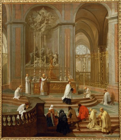 The Mass of the Canon de La Porte or The High Altar of Notre Dame by Jean-Baptiste Jouvenet
