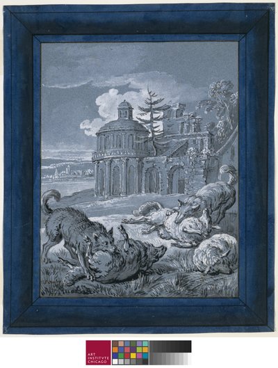 Wolves Attacking Sheep by Jean Baptiste Oudry