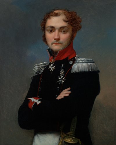 Portrait of Charles-Louis Regnault, an Officer from the Napoleonic Wars by Jean-Baptiste Regnault