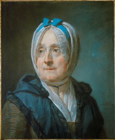 Madame Chardin, portrait by Jean-Baptiste Simeon Chardin