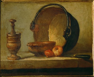 The Copper Cauldron by Jean-Baptiste Simeon Chardin