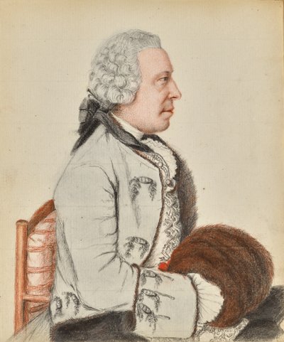 Portrait of Charles Benjamin de Langes de Montmirail, Baron de Lubières (recto); Portrait of Charles Benjamin de Langes de Montmirail, Baron de Lubières (verso) by Jean-Étienne Liotard