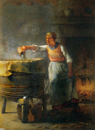 The Washerwoman by Jean-Francois Millet