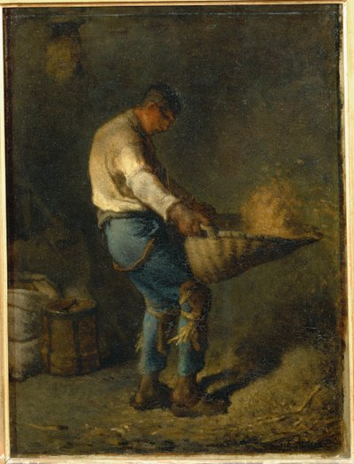 A Winnower, Salon by Jean-Francois Millet