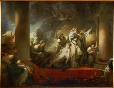 The grand Priest Coresus sacrifices himself to save Callirhoe by Jean-Honore Fragonard