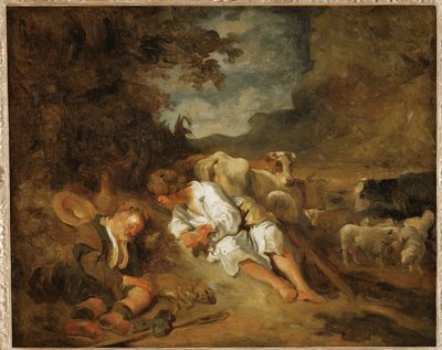 Mercury and Argos by Jean-Honore Fragonard