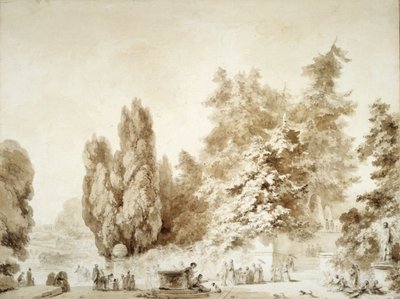 An Italian Park by Jean-Honore Fragonard