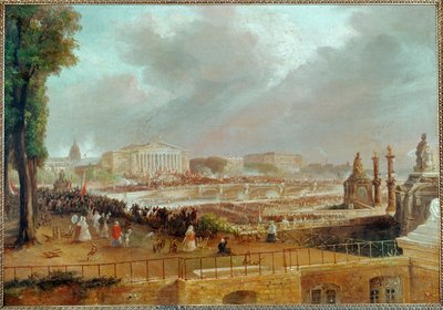 Proclamation of the Second French Republic on the Place de la Concorde by Jean Jacques Champin