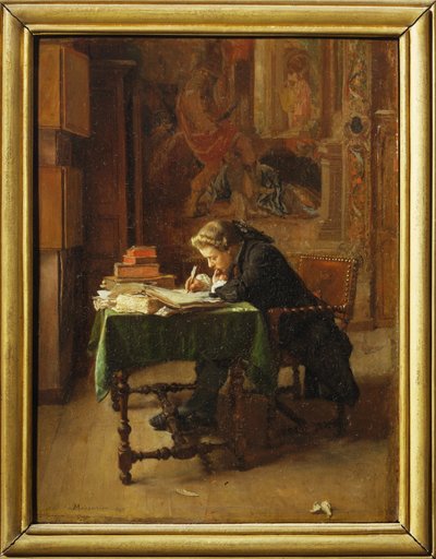 Young Man Working by Jean Louis Ernest Meissonier
