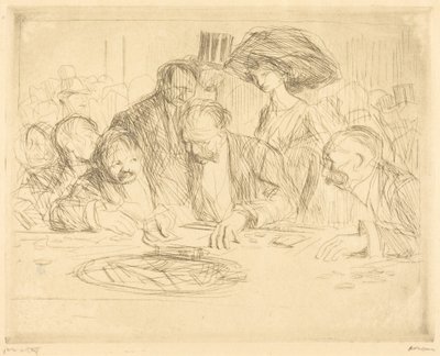 At the Gambling Table (second plate) by Jean-Louis Forain